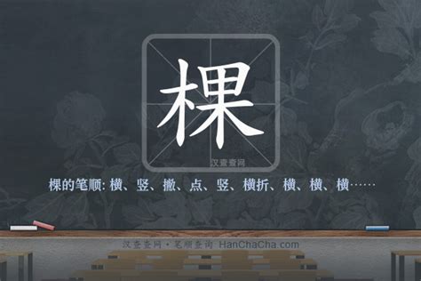 棵造詞|棵字造詞,棵字詞語大全 